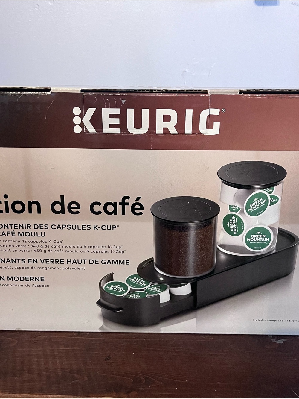 Keurig Black Pod and Grounds Coffee Station Organizer